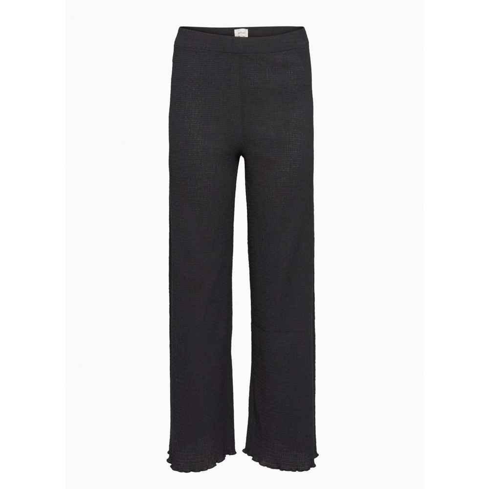 Wilfred Aritzia Verona Black Smocked Wide Leg Pants XS